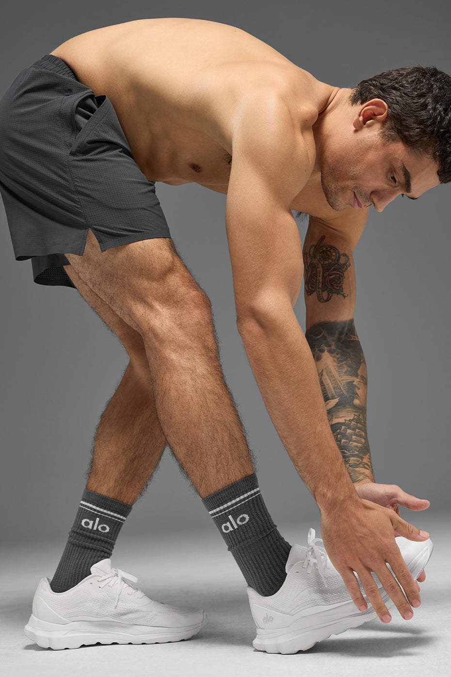 Unisex Throwback Sock - Anthracite/White