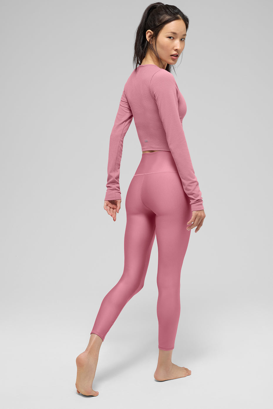 7/8 High-Waist Airlift Legging - Pink Wild Rose