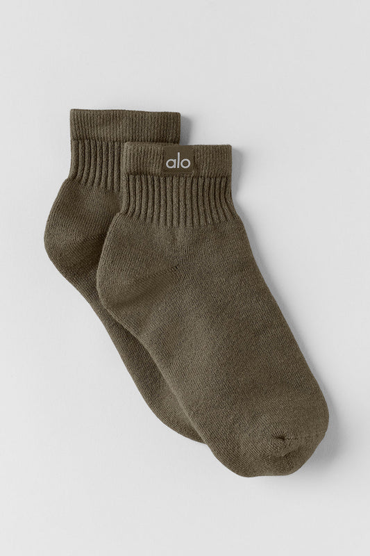 Quarter Crew Street Sock - Olive Tree