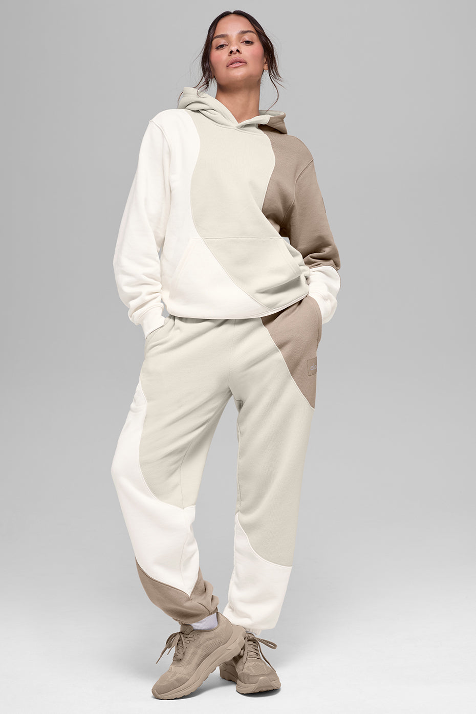 Make Waves Hoodie - Ivory/Bone/Gravel