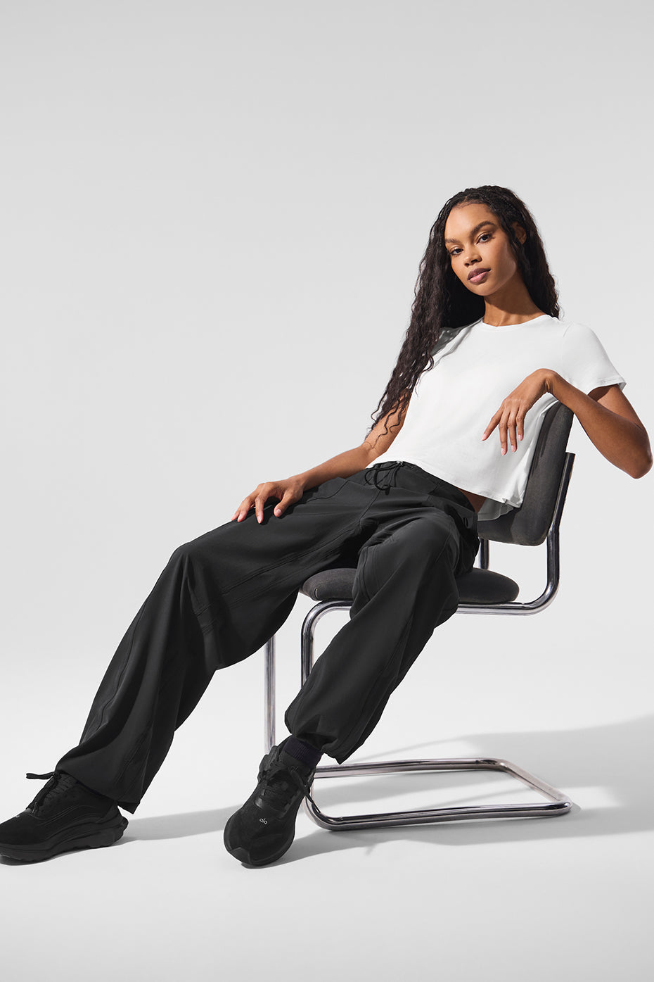 Cropped All Day Short Sleeve - White