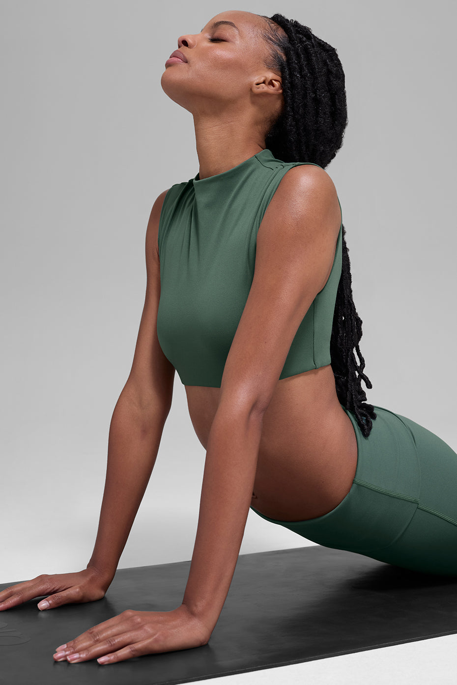 ALO Softsculpt Capped Out Short Sleeve - Clover Green