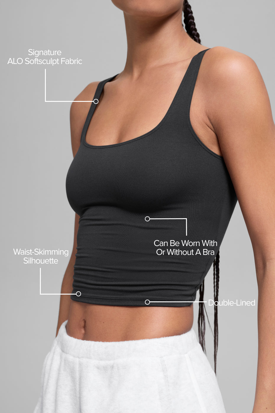 ALO Softsculpt Precision Tank - Black