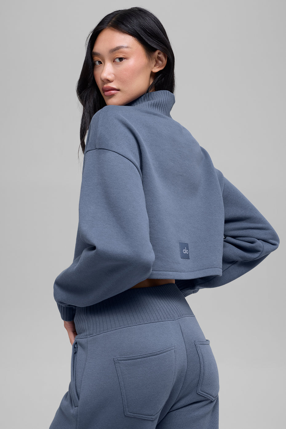 Cropped Serenity Coverup - Bluestone