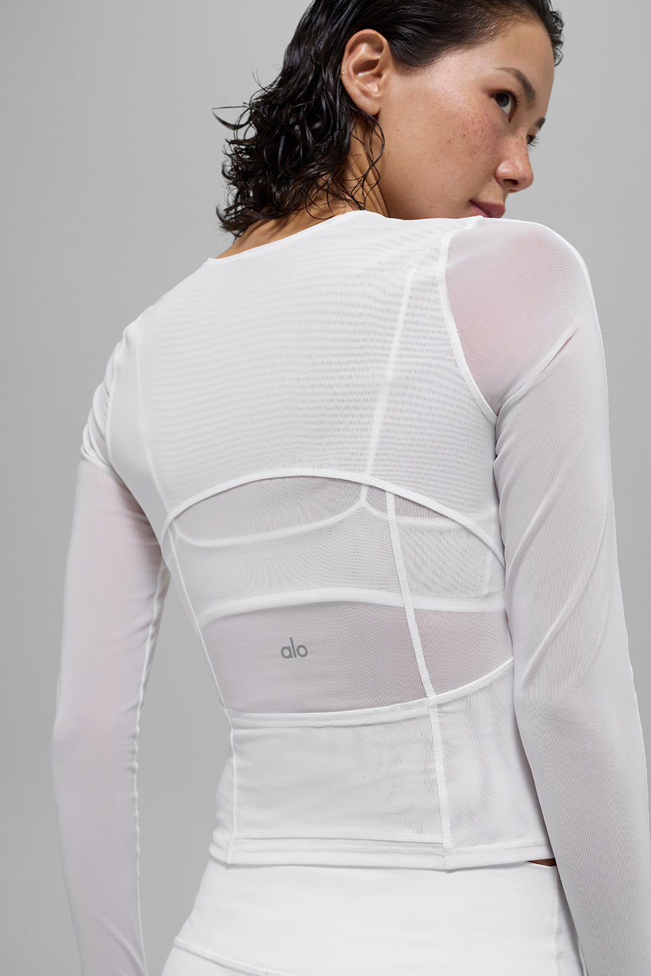 Mesh Winter Twilight Long Sleeve - White