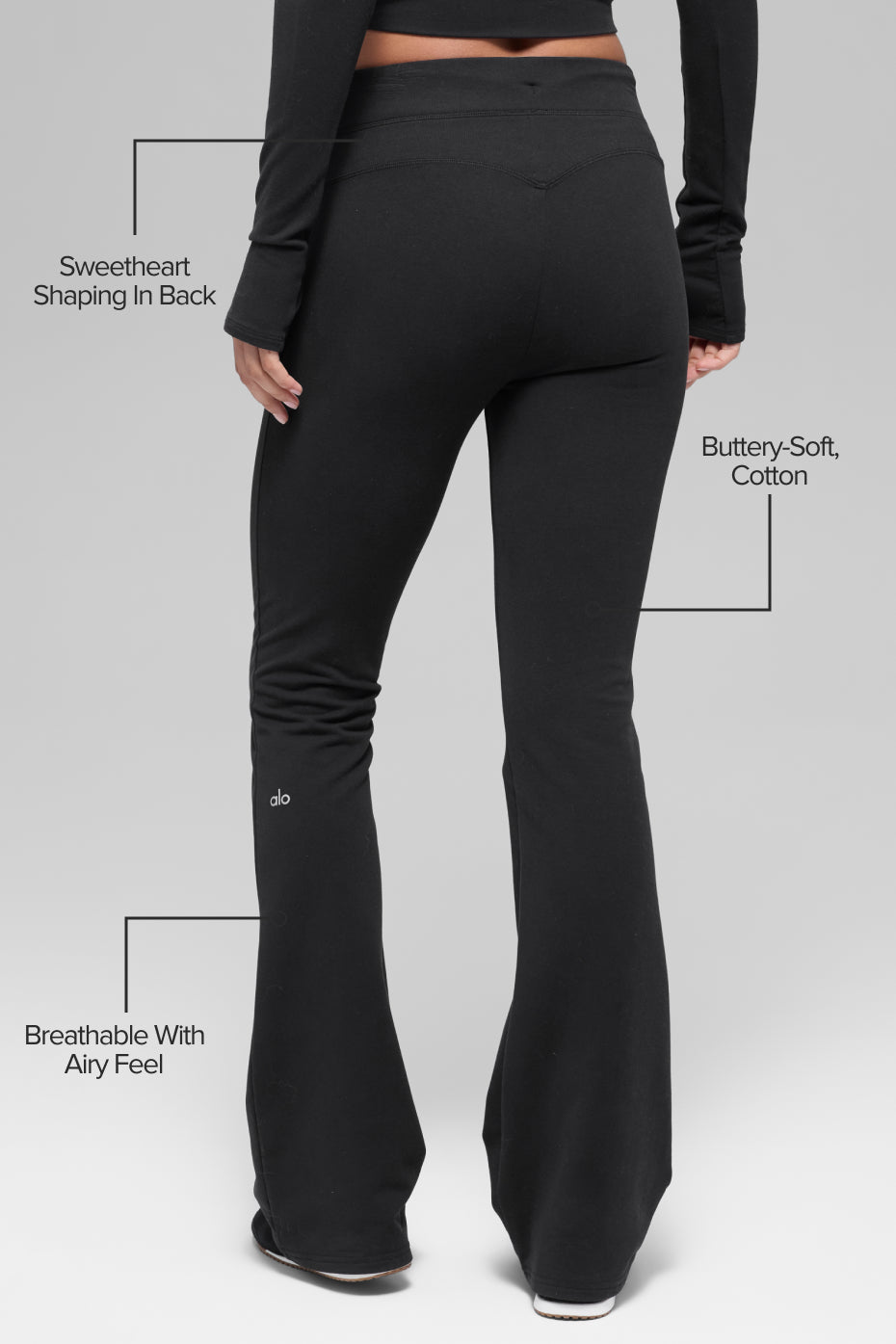 Sway Bootcut Sweatpant - Black