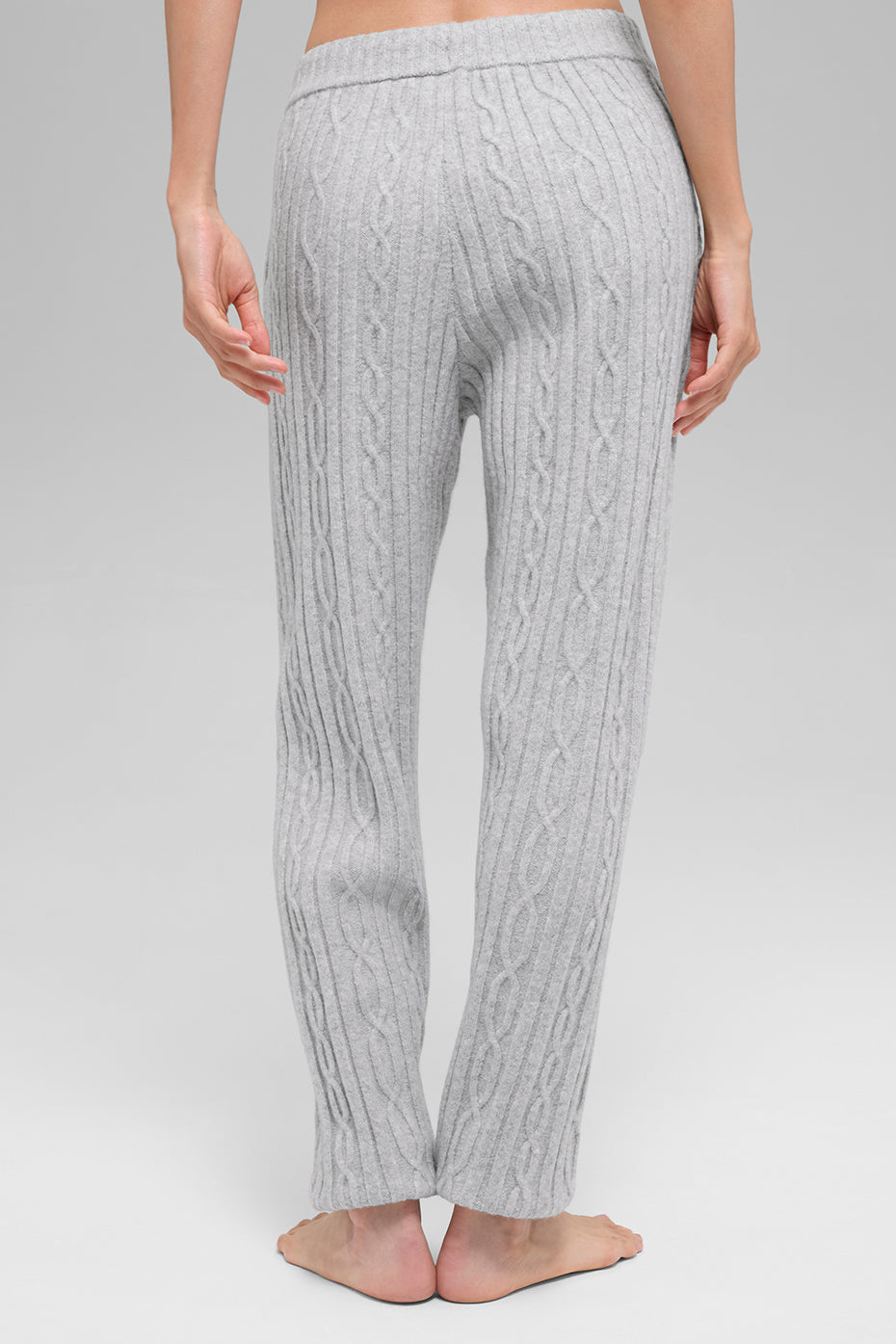 Cable Knit Winter Bliss Pant - Athletic Heather Grey