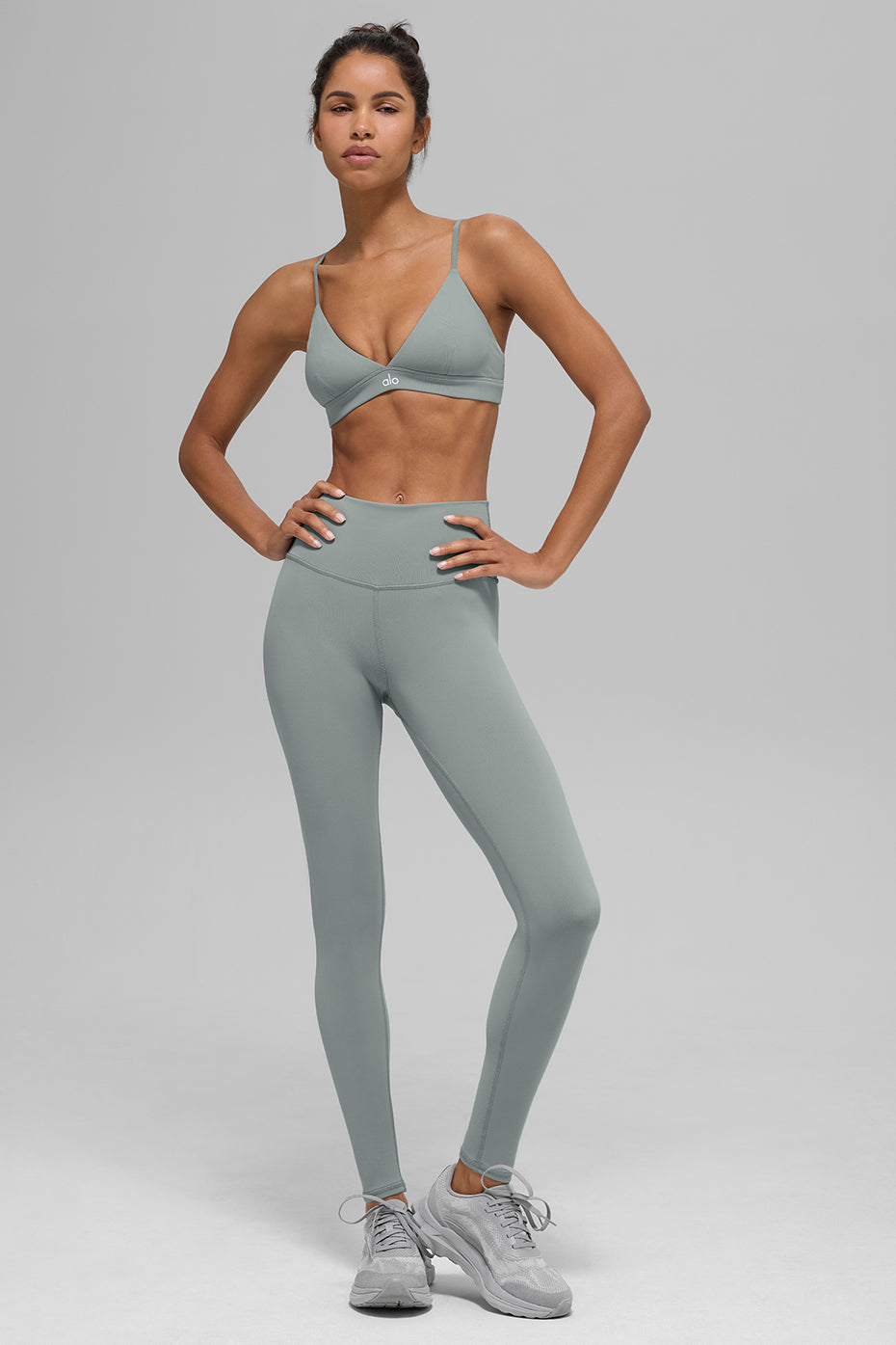 High-Waist Airbrush Legging - Lunar Grey