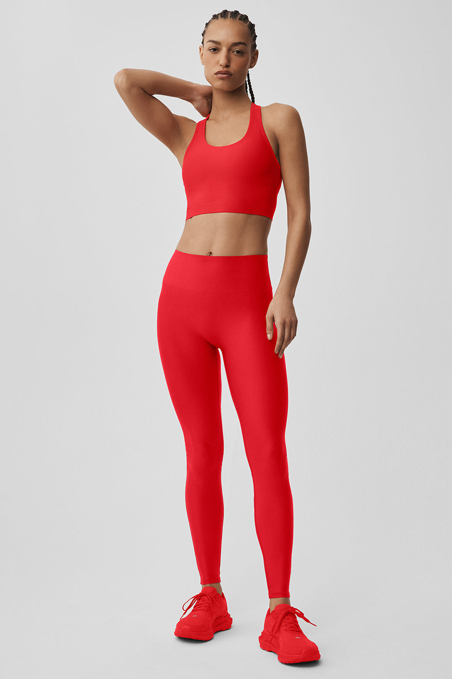Airlift Super Sleek Bra Tank - Bright Red