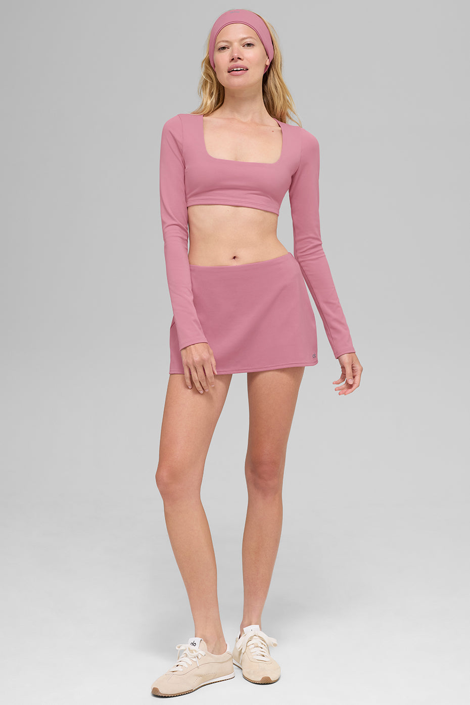 ALO Softsculpt Precision Long Sleeve Bra - Pink Wild Rose
